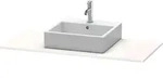 Duravit XSquare Konsole, 1 Ausschnitt, 1200x16x550mm, XS060F09292, Farbe: Steingrau