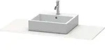 Duravit XSquare Konsole, 1 Ausschnitt, 800x16x550mm, XS060D08484, Farbe: Wei&szlig;