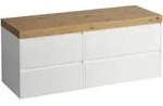LAUFEN LANI Waschtischplatte wildeiche inklusive Unterschrank, ohne Ausschnitt,