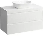 LAUFEN LANI Waschtischplatte wei&szlig; matt inklusive Unterschrank, 1 Ausschnitt...