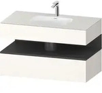 Duravit Collection One Einbauwaschtisch mit Konsolenwaschtischunterbau,