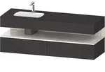 Duravit Collection One Einbauwaschtisch mit Konsolenwaschtischunterbau,
