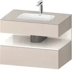 Duravit Collection One Einbauwaschtisch mit Konsolenwaschtischunterbau,
