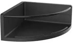 emco round Eckwandkorb, H&ouml;he 75mm, Eckma&szlig; 175mm, 434513301, Farbe: Schwarz
