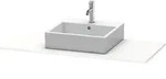 Duravit XSquare Konsole, 1 Ausschnitt, 1200x16x550mm, XS060F08484, Farbe: Wei&szlig;
