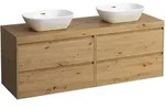 LAUFEN LANI Waschtischplatte wildeiche inklusive Unterschrank, 1 Ausschnitt...