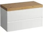 LAUFEN LANI Waschtischplatte wildeiche inklusive Unterschrank, ohne Ausschnitt,