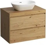 LAUFEN LANI Waschtischplatte wildeiche inklusive Unterschrank, 1 Ausschnitt...