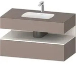 Duravit Collection One Einbauwaschtisch mit Konsolenwaschtischunterbau,