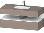 Duravit Collection One Einbauwaschtisch mit Konsolenwaschtischunterbau,