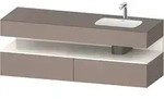 Duravit Collection One Einbauwaschtisch mit Konsolenwaschtischunterbau,