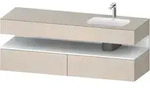 Duravit Collection One Einbauwaschtisch mit Konsolenwaschtischunterbau,
