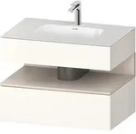 Duravit Collection One Einbauwaschtisch mit Konsolenwaschtischunterbau,