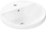 hansgrohe Xuniva S Einbauwaschtisch, mit &Uuml;berlauf, 1 Hahnloch, 450x450mm,...