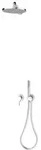 KEUCO IXMO Brause-Set 3 Einhebelmischer, 2 Verbraucher mit Brausehalter und