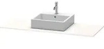 Duravit XSquare Konsole, 1 Ausschnitt links, 1400x16x550mm, XS060GL0707, Farbe: