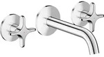 hansgrohe AXOR One 3-Loch Waschtischarmatur Unterputzmodell f&uuml;r Wandmontage,...