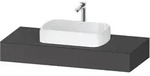 Duravit Collection One Konsole, 1200x550x170mm, mit Ausschnitt mittig,