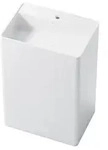 Steinberg Serie 445 Standwaschtisch, eckig, 600x420x900mm, SOLIDSurface, 1...
