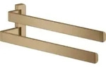 hansgrohe AXOR UNIVERSAL Accessories Doppel-Handtuchhalter, 42821140, Farbe: Brushed