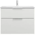 burgbad Eqio Slim Keramik-Waschtisch inklusive Waschtischunterschrank, 820x490x620mm,