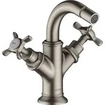 hansgrohe AXOR Montreux 2-Griff-Bidetarmatur, Zugstangen-Ablaufgarnitur,...