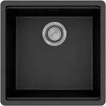 hansgrohe S53 Einbausp&uuml;le SilicaTec, 400x400mm, 43361170, Farbe: Graphitschwarz