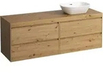 LAUFEN LANI Waschtischplatte wildeiche inklusive Unterschrank, 1 Ausschnitt...