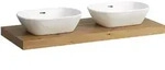 LAUFEN LANI Waschtischplatte, Ausschnitt links und rechts, 1185x495x65mm,