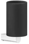 Gessi Rilievo, Becherhalter zur Wandmontage, Becher schwarz matt, Becher fest