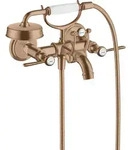 hansgrohe AXOR Montreux 2-Griff-Wannenarmatur Aufputz, Hebelgriffe, Ausladung...