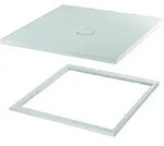 BetteFloor Duschwanne mit Minimum-Wannentr&auml;ger, 900x900mm, 5931-430T1, Farbe:...