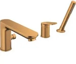 Duravit Wave 3-Loch Wannenarmatur, Ausladung 200 mm, WA5260000004, Farbe: Bronze