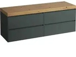 LAUFEN LANI Waschtischplatte wildeiche inklusive Unterschrank, ohne Ausschnitt,