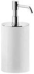 Gessi Rilievo, Seifenspender Standversion, Becher wei&szlig; matt, 59537031, Farbe: Chrom