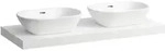 LAUFEN LANI Waschtischplatte, Ausschnitt links und rechts, 1185x495x65mm,