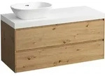 LAUFEN LANI Waschtischplatte wei&szlig; matt inklusive Unterschrank, 1 Ausschnitt...