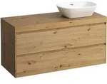 LAUFEN LANI Waschtischplatte wildeiche inklusive Unterschrank, 1 Ausschnitt...