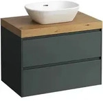 LAUFEN LANI Waschtischplatte wildeiche inklusive Unterschrank, 1 Ausschnitt...