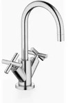 Dornbracht TARA Waschtisch-Einlochbatterie mit Ablaufgarnitur, Ausladung 135mm,