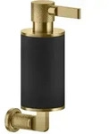 Gessi Inciso Seifenspender zur Wandmontage, Beh&auml;lter schwarz matt, 58514727,...