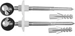 Duravit Befestigung f&uuml;r Wand-WC und Wandbidet, chrom, 0065001000