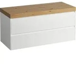 LAUFEN LANI Waschtischplatte wildeiche inklusive Unterschrank, ohne Ausschnitt,