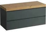 LAUFEN LANI Waschtischplatte wildeiche inklusive Unterschrank, ohne Ausschnitt,