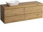 LAUFEN LANI Waschtischplatte wildeiche inklusive Unterschrank, 1 Ausschnitt...