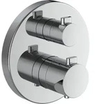 LAUFEN MEDA 2-Griff Duschenmischer, Unterputz, f&uuml;r Simibox, Thermostat, chrom,