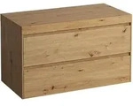 LAUFEN LANI Waschtischplatte wildeiche inklusive Unterschrank, ohne Ausschnitt,