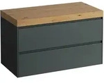 LAUFEN LANI Waschtischplatte wildeiche inklusive Unterschrank, ohne Ausschnitt,