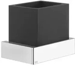 Gessi Rettangolo Accessoires Wand-Glashalter, Becher schwarz, 20808030, Farbe:...