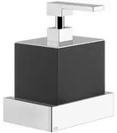 Gessi Rettangolo Accessoires Seifenspender zur Wandmontage, Beh&auml;lter schwarz,